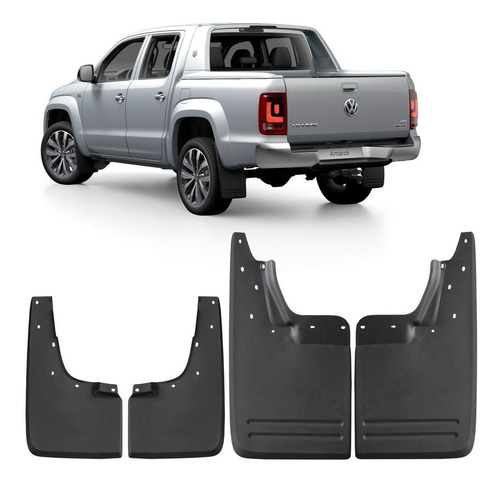Imagem 1 de 5 de Kit Apara Barro Protetor Lameira Amarok Todas Mod Original