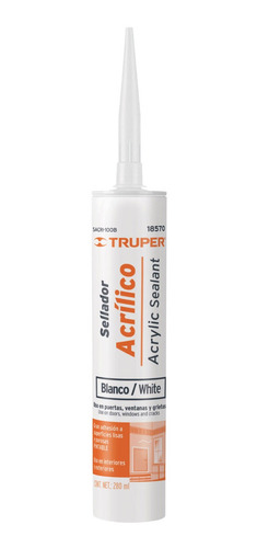 Sellador Acrilico Blanco 280 Ml Truper 18570