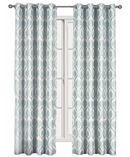 Cortinas Jacquard Jacqueline, 108x108, Set 2, Grommet, Mist