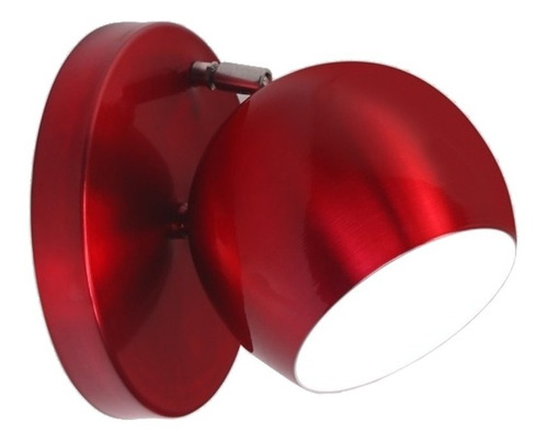 Luminária arandela led de parede Enerlux Arandela Retrô Bola cor vermelho 110V/220V