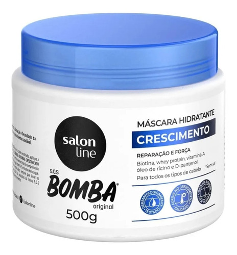 Máscara Hidratante Salon Line Sos Bomba Vitaminas 500g