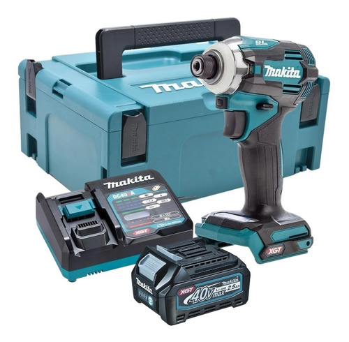 Parafusadeira De Impacto Td001 40v Makita Carreg Rap Maleta Cor Azul-turquesa 220v