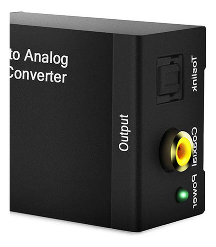 Señal Digital De Fibra A Rca Analógico L / Aux Converter