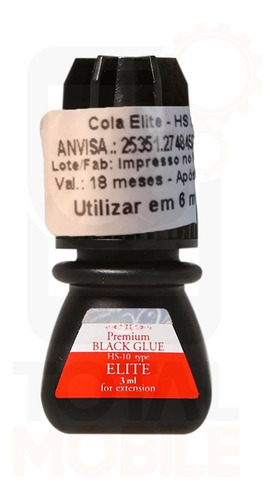 Imagem 7 de 8 de Cola Elite Hs-10 3ml Alongamento Cílios Premium Black Glue