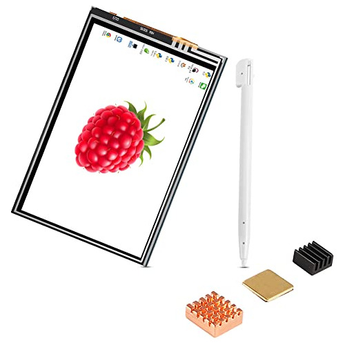 Monitor De Pantalla Táctil Tft Raspberry Pi 3 B+, 3,5 Pulgad