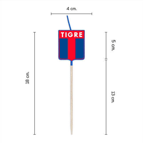 Velas Para Cumpleaños De Tigre Escudo Pinche Y Pabilo