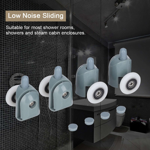 Rodillos Para Puertas Correderas De Baño, Vidrio De Ducha De
