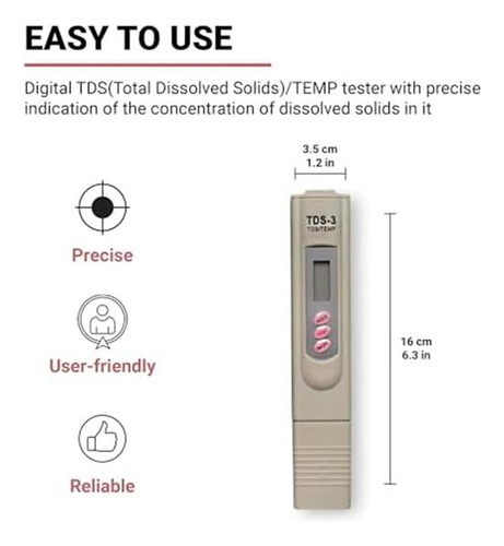 Medidor De Agua Digital Chihiros Tds Medidor Tds Digital De