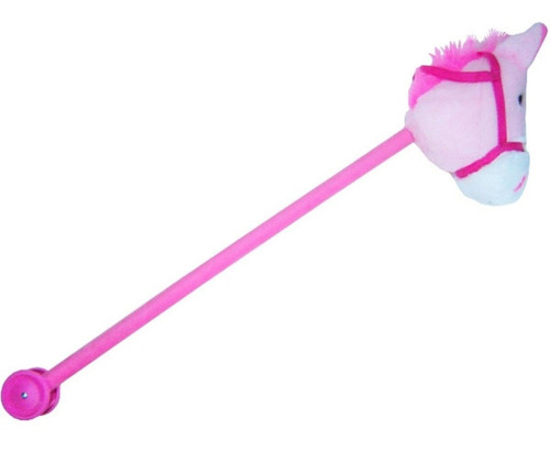 Cavalo De Pelúcia Com Som E Rodas - Rosa - Lovely Toys 3 A 6 Anos