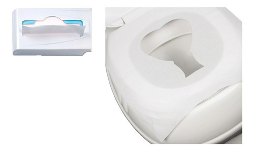 Dispenser Para Protetor De Assento Sanitario (5 Unds) Cor Branco