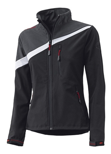 Campera Moto Softshell Held Ray Negro Mujer Anti Agua Viento