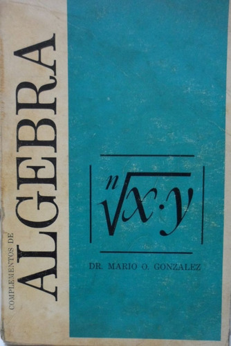 Complementos De Algebra Mario González