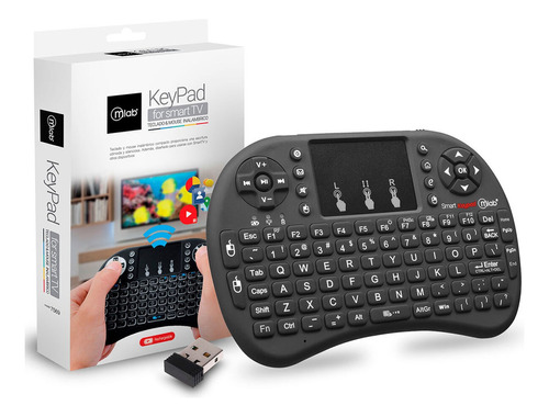 Teclado Touchpad Inalámbrico Smart Tv Mlab