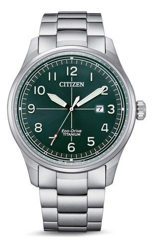 Relógio Citizen Super Titanium Eco-drive Bm7570-80x/tz21223g Cor da correia Prateado Cor do bisel Prateado Cor do fundo Preto