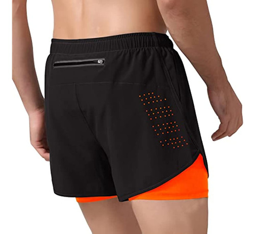 Pantalones Cortos Deportivos Para Hombre, 2 En 1, Pantalones