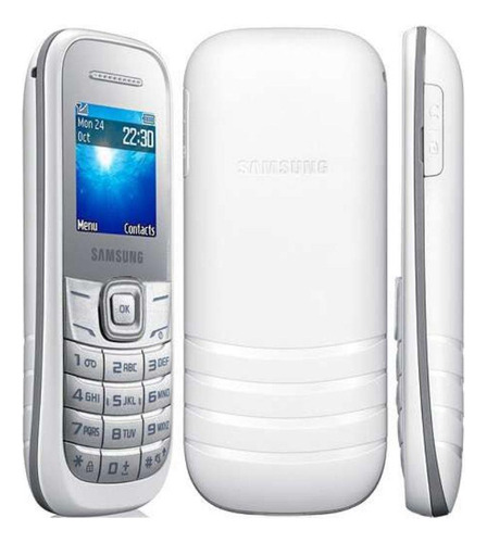 Celular Samsung E1207 Dual Chip Radio Fm Branco