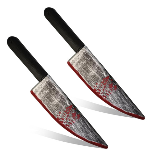 Cuchillo De Halloween 2pcs Cuchillo Falso Ensangrentado