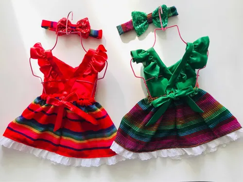 Vestidos mexicanos para bebés sale
