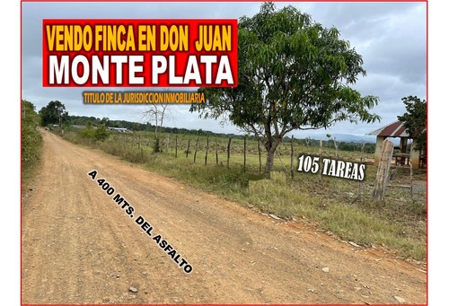 Vendo Super Finca De 105 Tareas A 400 Mts. De La  Carretera En Don Juan, Monte Plata