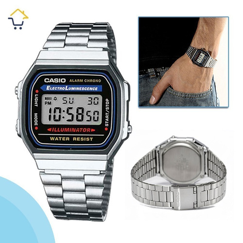 Reloj Silver School A168 Retro