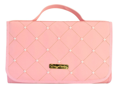 Trocador Portátil Bebê Menina Menino Várias Cores 2 Bolsos Cor Perola Classic Rosa Bebê