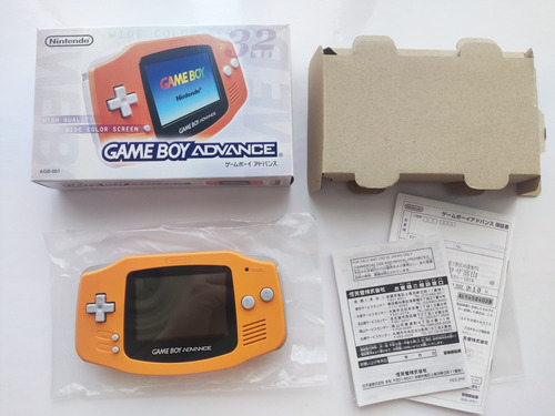 Nintendo Game Boy Advance Orange Agb-001 En Caja + Juego