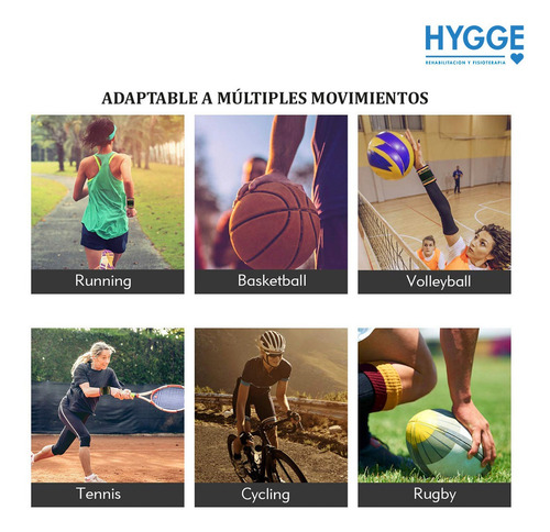 Imagen 8 de 10 de Muñequera Elástica Deportiva Soporte Rehabilitación Lesiones