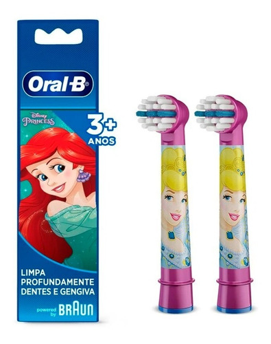 Repuesto Cepillo Electrico Oral B Princesas Pack X 2un Kids