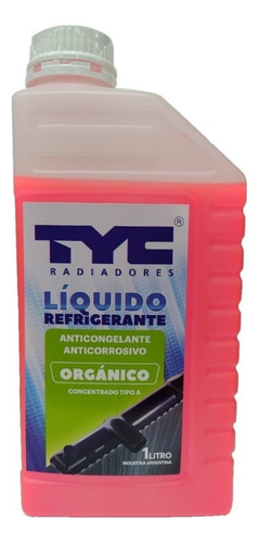 Liquido Refrigerante Concentrado 1 Litro Tyc Color Rojo