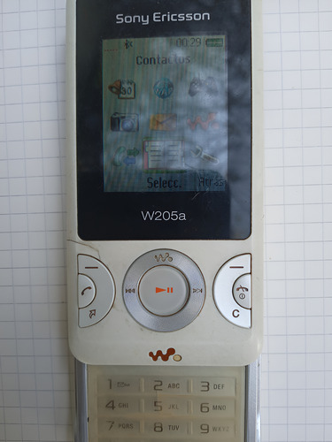 Celular Sony Ericsson W205a Antiguo Colección. Blanco (Usado)