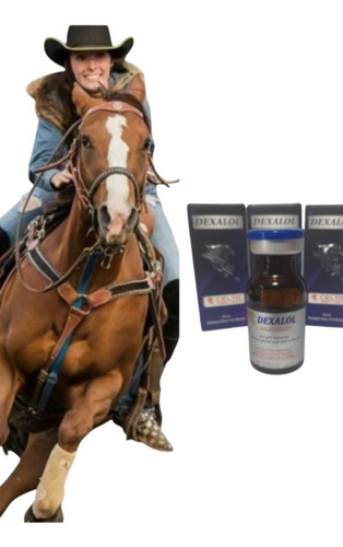 3 Frascos Dexa10ml Massa Muscular Para Cavalos De Tambor