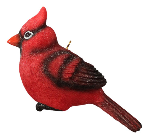 Adorno De Pájaro Rojo, Figura Cardenal, Decoración De