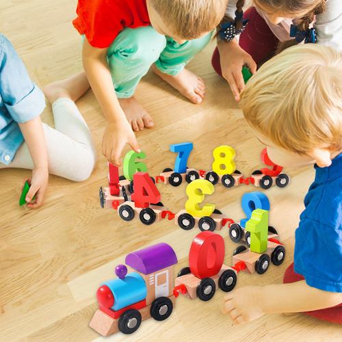 Juego De Tren De Números Magnéticos, Juguetes Educativos