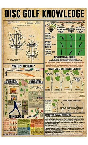 Disc Golf Knowledge New Vintage  L Tin Sign Decor Home ...