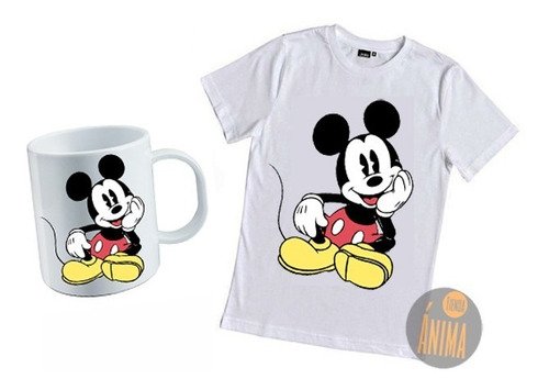 Giftbox Combo Remera + Taza Niño Diseño Mickey Mouse