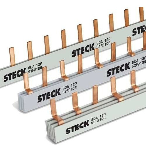 Imagem 2 de 4 de Barra Bif 80a 220/440v 2x6p Di Steck