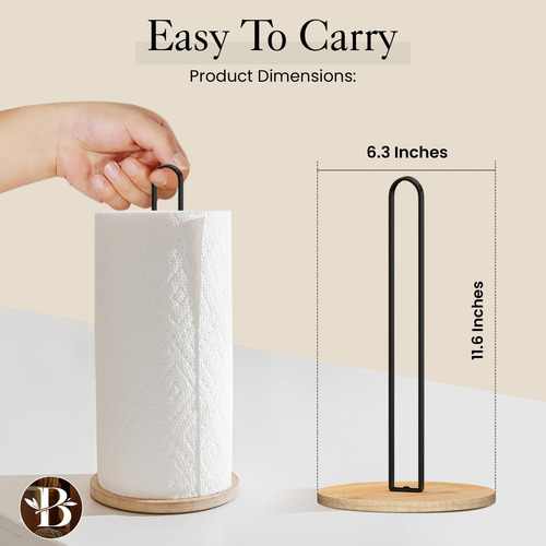 Soporte De Madera Para Toallas De Papel Estilo Moderno