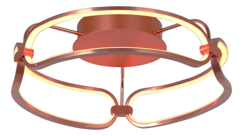 Plafon De Sobrepor Lúmina Rose Gold (d)47cm (a)17cm 1x35w 127/220V