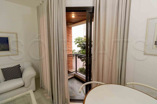 Imagem 8 de 15 de Em Moema Muito Bem Localizado, Flat Todo Mobiliado Disponível. - Sf25201