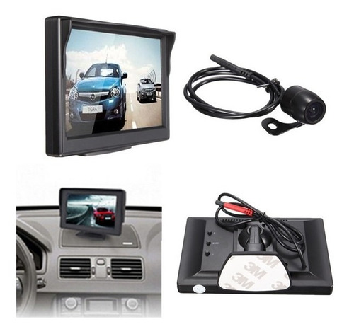 Imagen 5 de 6 de Monitor De 5 Camara De Reversa Impermeable -vision Nocturna