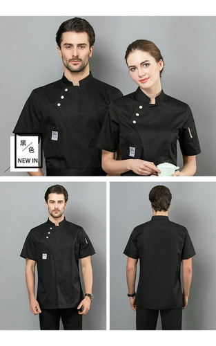 Filipinas, Camisa De Manga Corta, Uniforme De Chef, Algodón