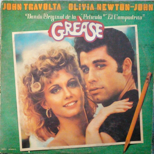 2 Vinilos Lote John Travolta Grase Staying Alive Impecables Estándar