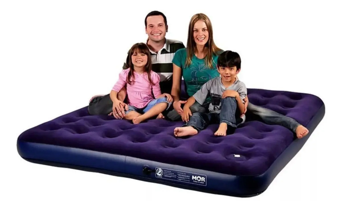 Colchão Inflável King Size Com Fole - Mor