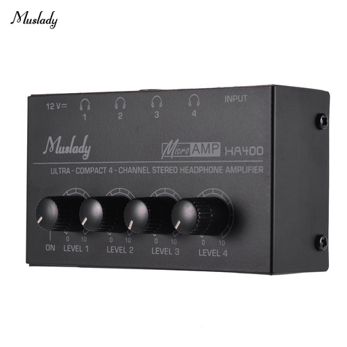 Muslady Ha400 Amplificador De Audífonos Estéreo Mini Audio
