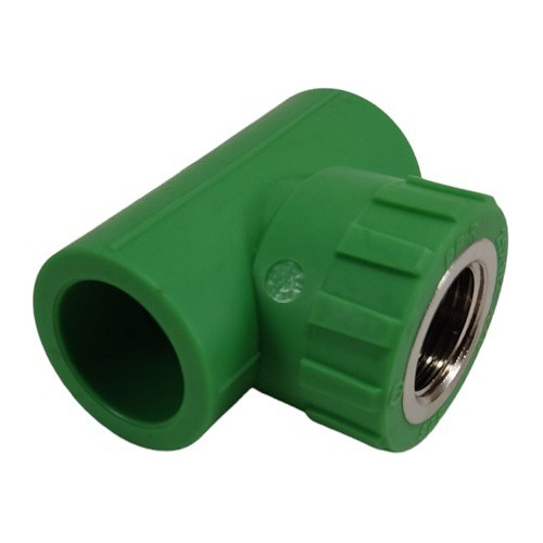 Tee Hembra Termofusión 25mmx1/2 Rosca Acero Ppr Donsen 3 Uni