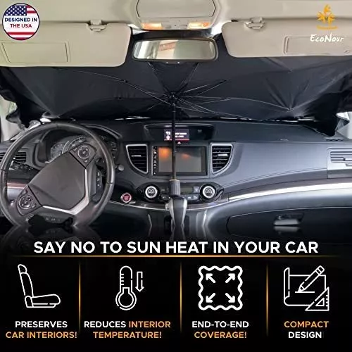 Parasol para ventana lateral (paquete de 2) – Bloquea los rayos solares  para mantener el interior del coche fresco y cómodo – Parasol de malla de