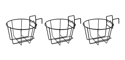 Maceta Colgante De 10.0 In, Cestas Para Macetas De Riel...