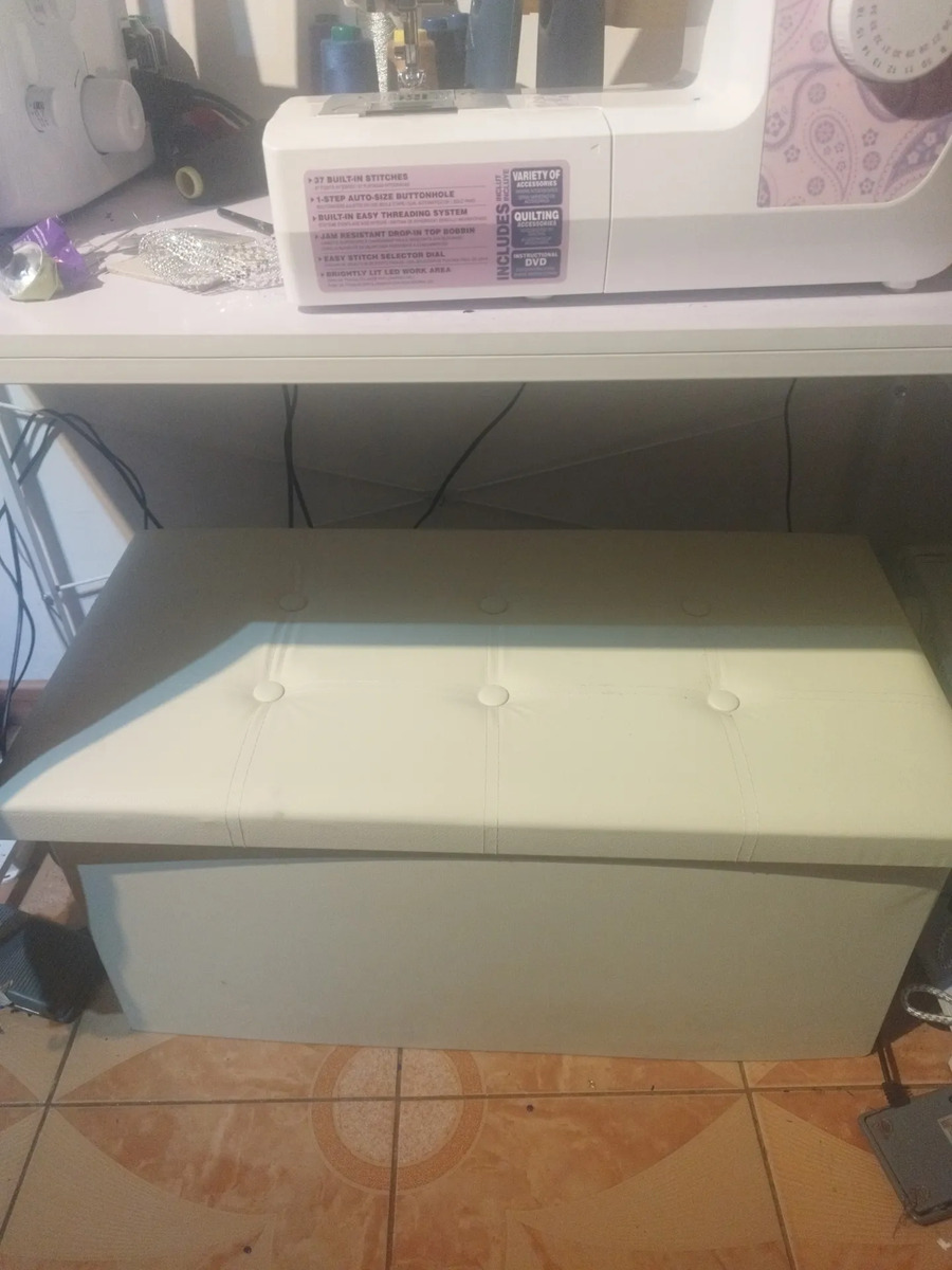 Foto real de Baúl Acolchado Organizador Almacenamiento Plegable 76x38cm