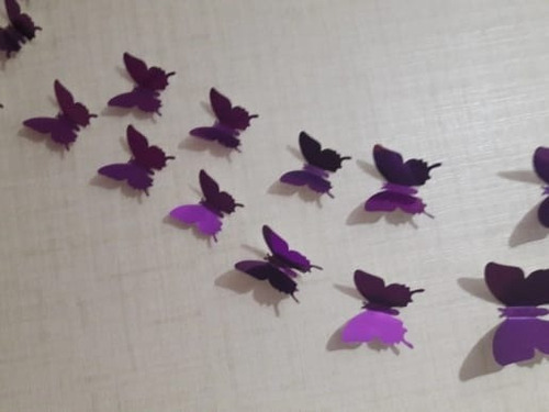 Pegatinas De Pared Mariposa Tipo Espejo Envío Gratis