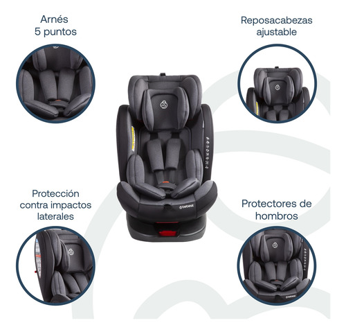 Silla De Auto Saturn Dark Grey